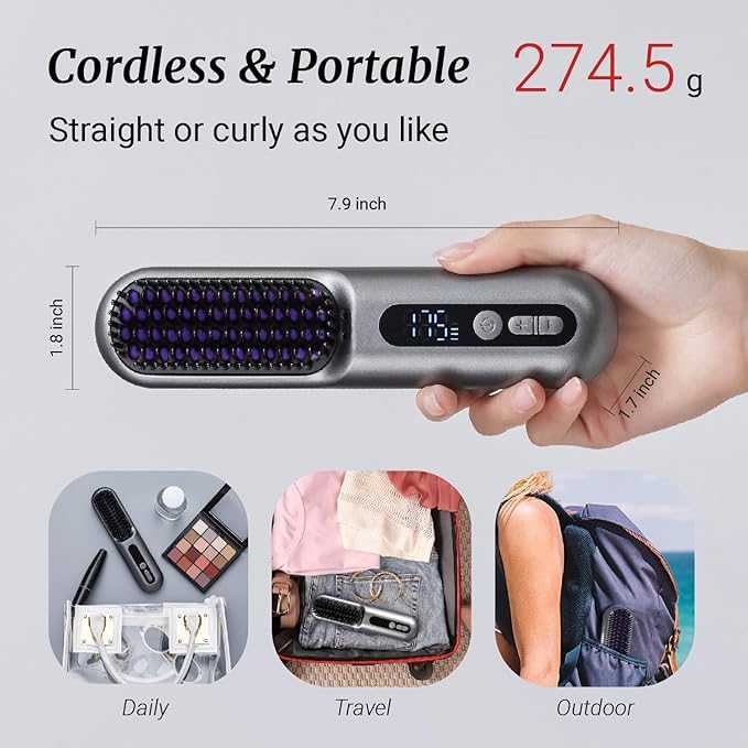 LOWRA-ROUGE-Cordless-Hair-Straightener-Brush price in bangladesh