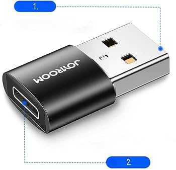 Joyroom S-H152 USB-A male to Type-C Female Adapter- (2Pices) Compect & Durable