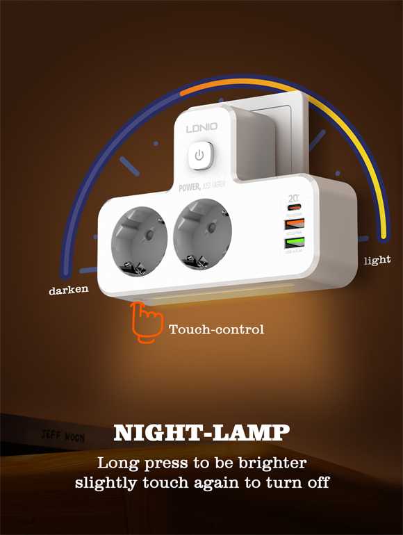 LDNIO SE2337 Portable Power Socket with Night Lamp & 20W USB-C price