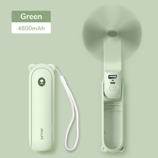 JISULIFE F8X Mini Portable Fan (Power Bank & Flashlight)