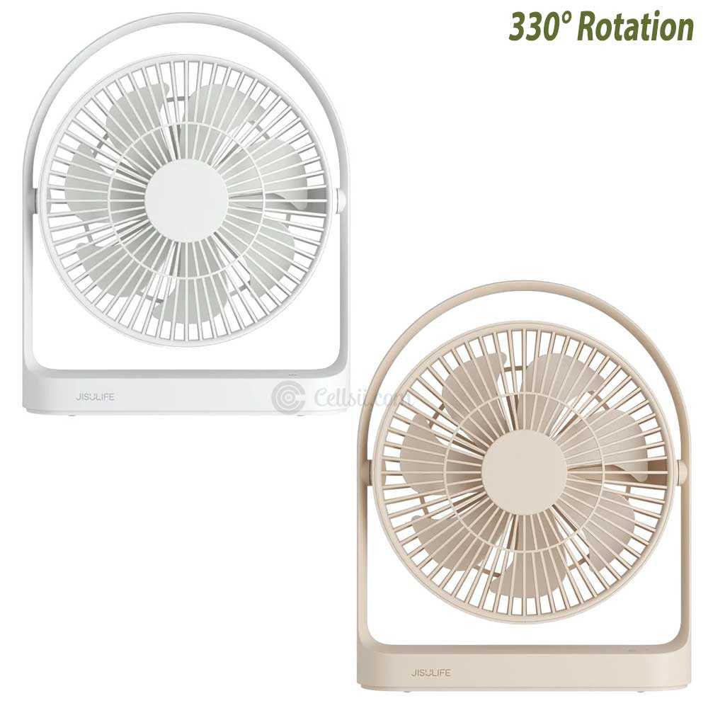 JISULIFE FA27 Portable Multi-functional 4000mAh Cooling Fan