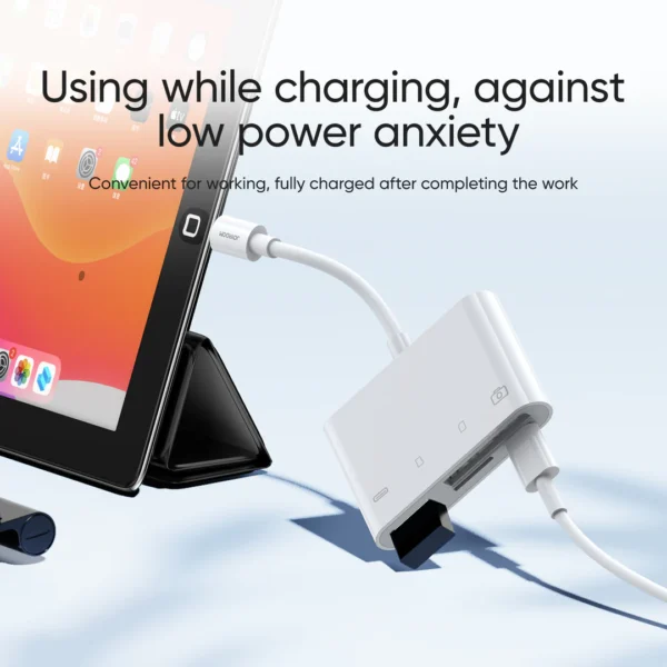 Joyroom S-H142 4-in-1 Lightning OTG Card Reader- (SDMicro-SDUSB) price