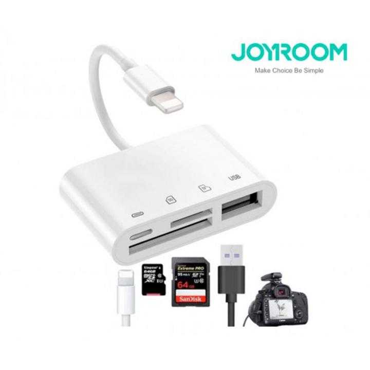 Joyroom S-H142 4-in-1 Lightning OTG Card Reader- (SD/Micro-SD/USB)