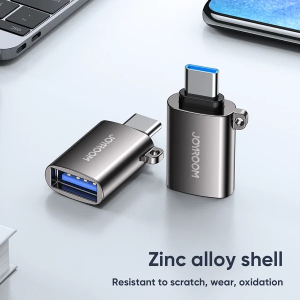 Joyroom S-H152 USB-A male to Type-C Female Adapter- (2Pices) Compect & Durable