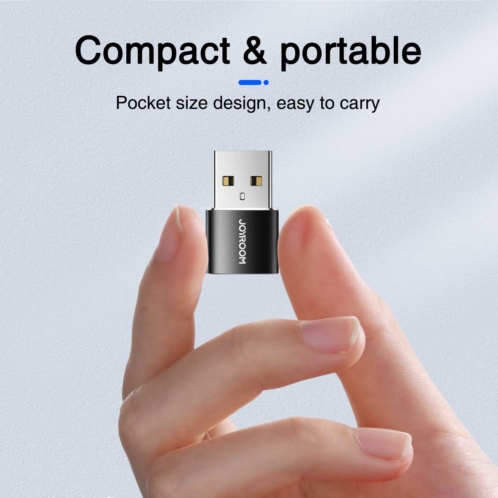 Joyroom S-H152 USB-A male to Type-C Female Adapter- (2Pices) Compect & Durable price