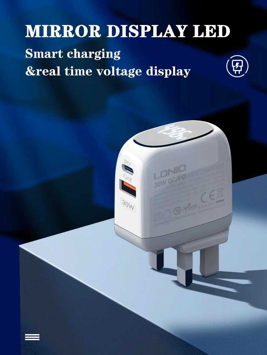 LDNIO A2522C Dual Port 30W USB-C Wall Charger price in Bangladesh