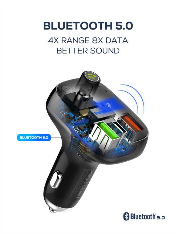 LDNIO C704Q Bluetooth FM Transmitter & 30W Car Charger price in Bangladesh