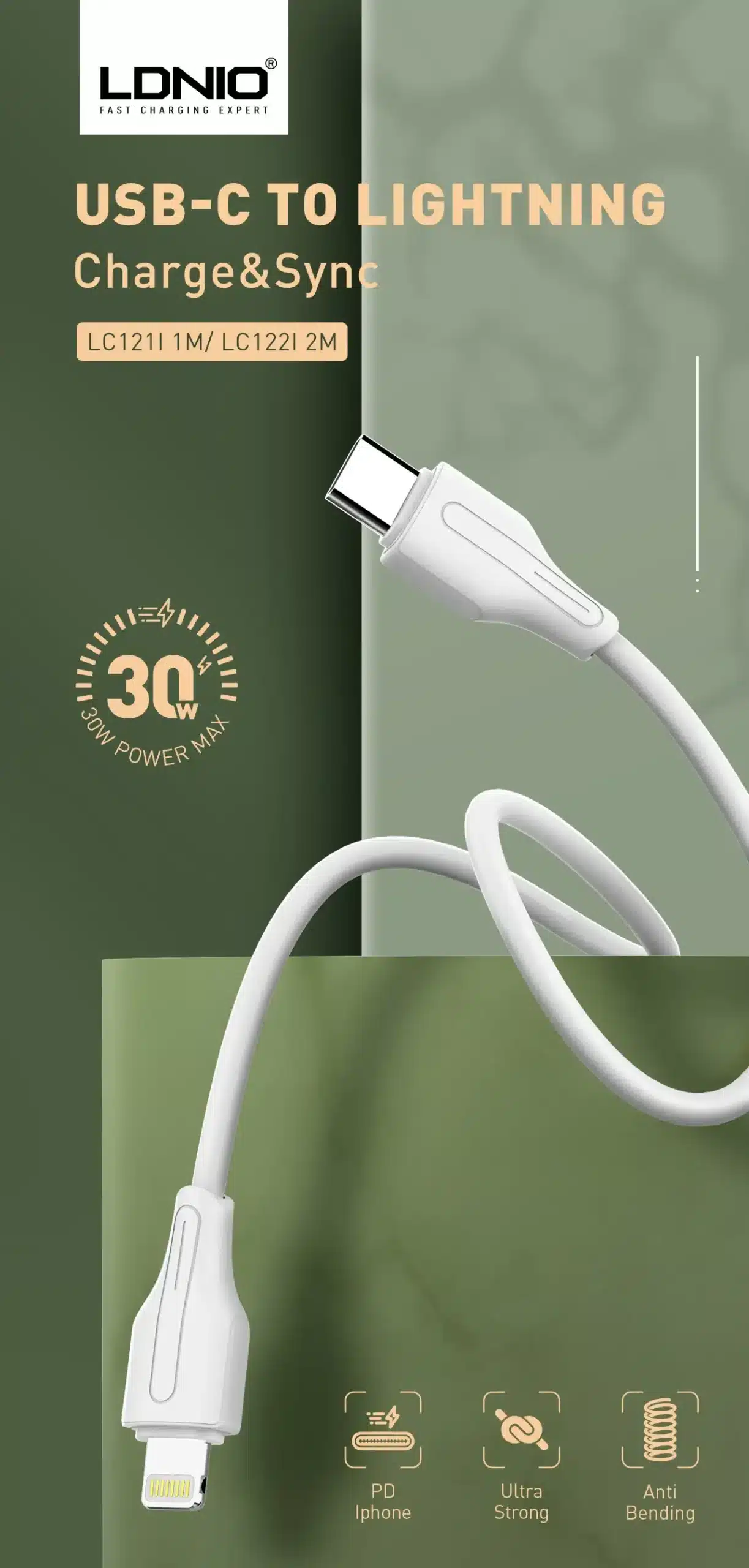 LDNIO LC122i 30W USB-C to Lightning Fast Charging Cable (2M) price