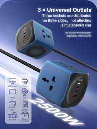 LDNIO SC3319 65W PD Power Socket Cube- 2500W & 3 Sockets