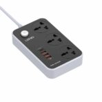 LDNIO SC3412 38W Power Strip 3 AC Universal Outlets & 4 Fast USB Ports