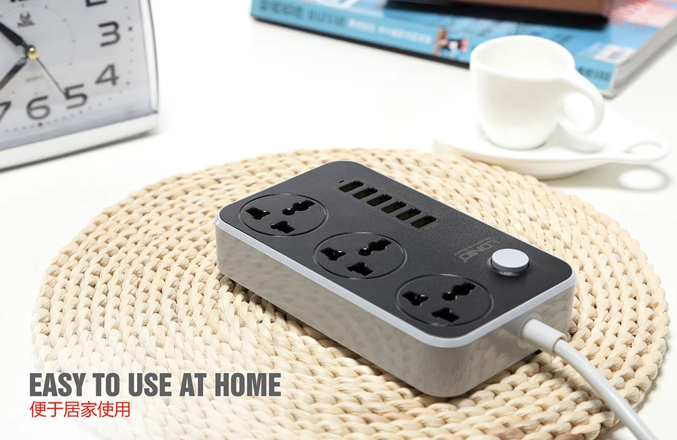 LDNIO SC3604 Power Strip: 3 AC Universal Sockets & 6 USB Ports price in Bangladesh