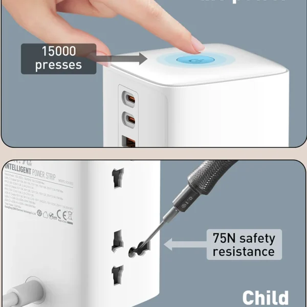 LDNIO SC4383 Multi-Protection 4 AC Outlet Power Station with 3 USB Ports price
