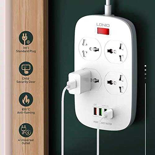 LDNIO SC4407 4 AC & 4 USB First Charging Power Strip price