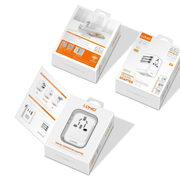 LDNIO Z6 65W GaN Universal Travel Adapter US EU UK AU Plug price