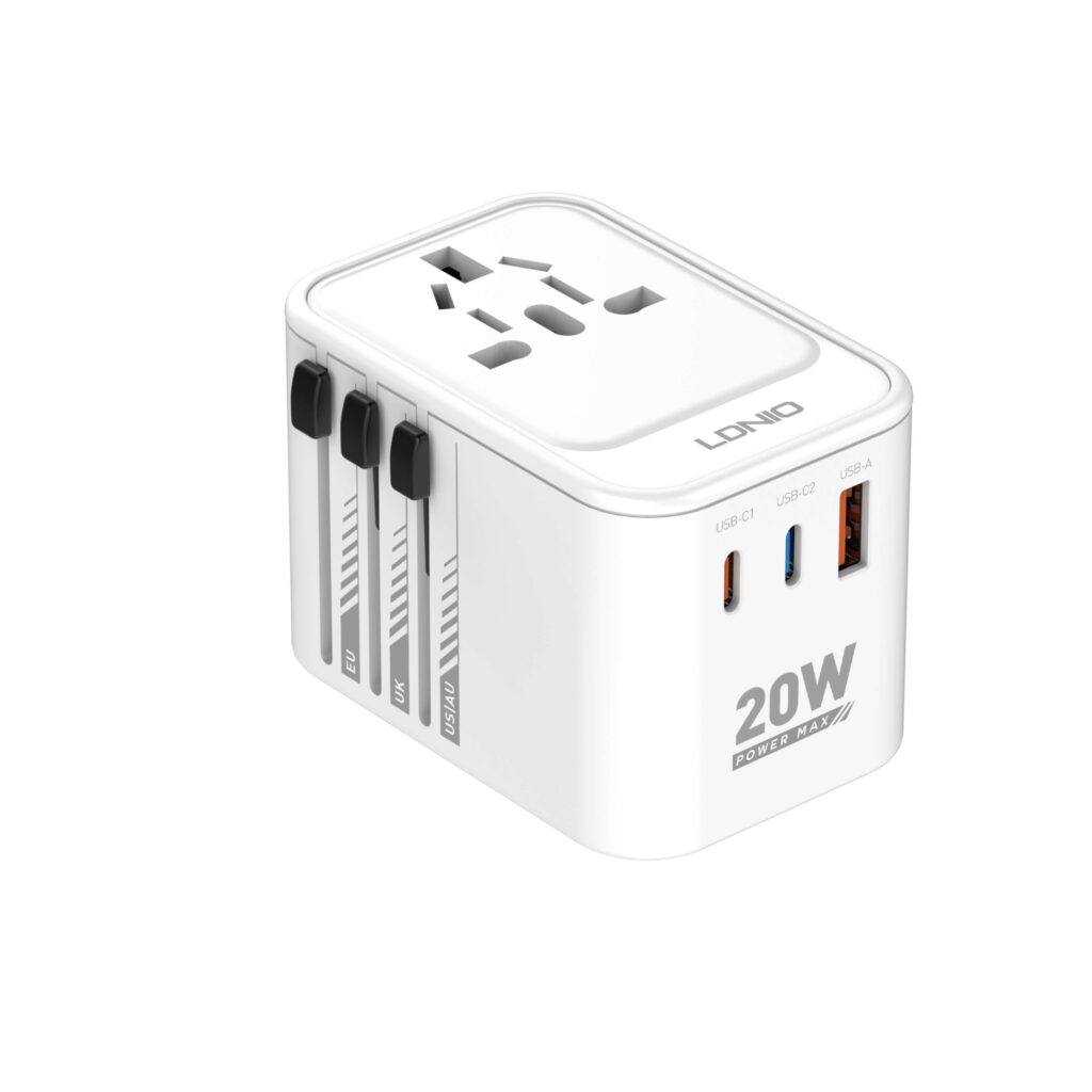 LDNIO Z9 20W GaN Universal Travel Adapter - USUKEUAU Plugs price