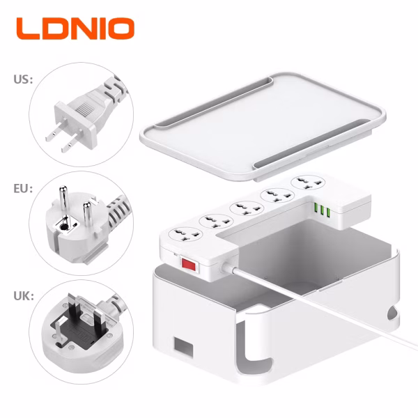 LDNIO SN5310 Power Strip Management Box | 8 AC Outlets & 3 USB Ports price