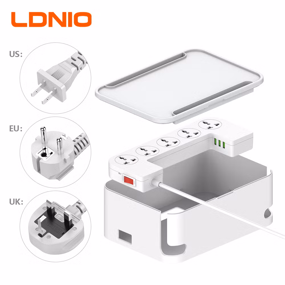 LDNIO SN5310 Power Strip Management Box | 8 AC Outlets & 3 USB Ports price