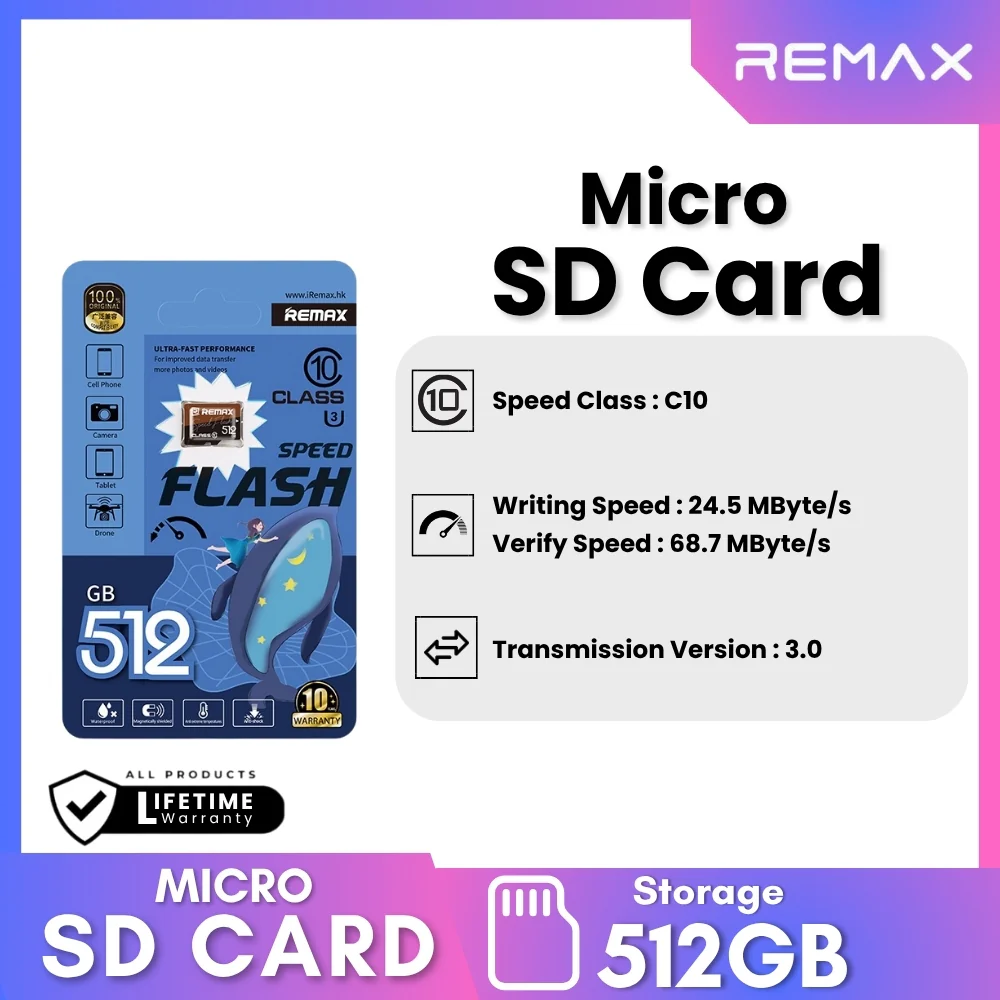 Remax Class 10 512GB High-Capacity MicroSD Card price in bangladesh