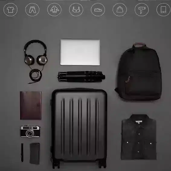 Xiaomi 90 Points 20" Metal Luggage Suitcase | Spinner Wheels, TSA Lock- QB/T 2155-2018