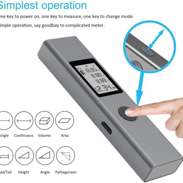 Xiaomi ATuMan DUKA LS-P Laser Distance Meter Rechargeable 40M Digital Rangefinder price in bangladesh