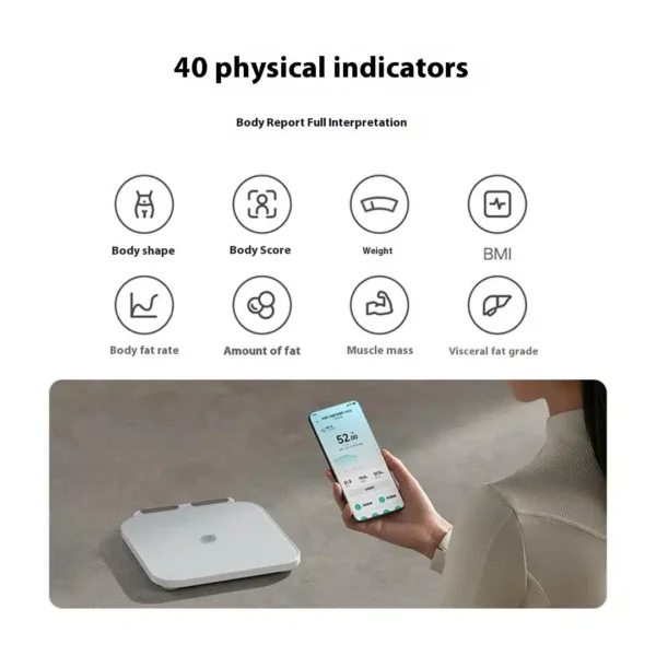 Xiaomi Mijia S800 Eight-Electrode Body Fat Scale MJTZC04YM- High Precision & 29 Health Metrics price