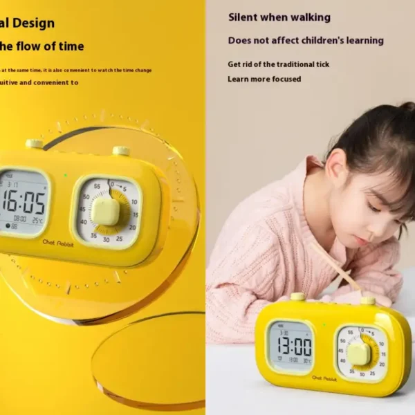 Xiaomi Youpin Chat Rabbit Dual Screen Timer NJWJ030 - Smart 2 in 1 Productivity Tool & Alarm Clock price