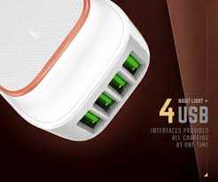 LDNIO A4405 4-Port USB Wall Charger with LED Light price