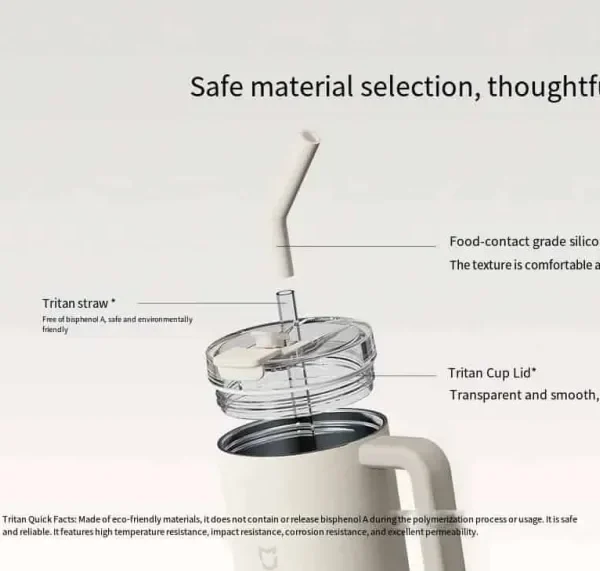 Xiaomi Mijia 1L Stainless Steel Straw Mug MJXGB01RM - 316L Insulated price