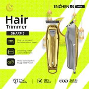 Enchen Sharp 5 Hair Clipper - 150 Min Runtime & 6500RPM