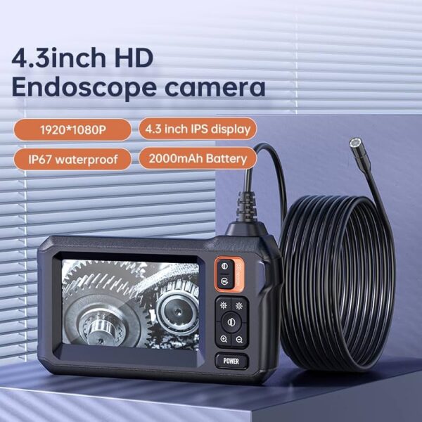 Endoscope Camera With 4.inch IPS Large Screen 2000mah Battery With 5M Cable price in bangladesh