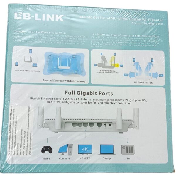 LB-Link Archer BL-WR1300H AC1200 Dual Band Gigabit Router price in bangladesh