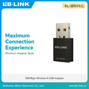 LB-Link BL-WN351 N300 Wireless USB Adapter | 300Mbps Wi-Fi Dongle