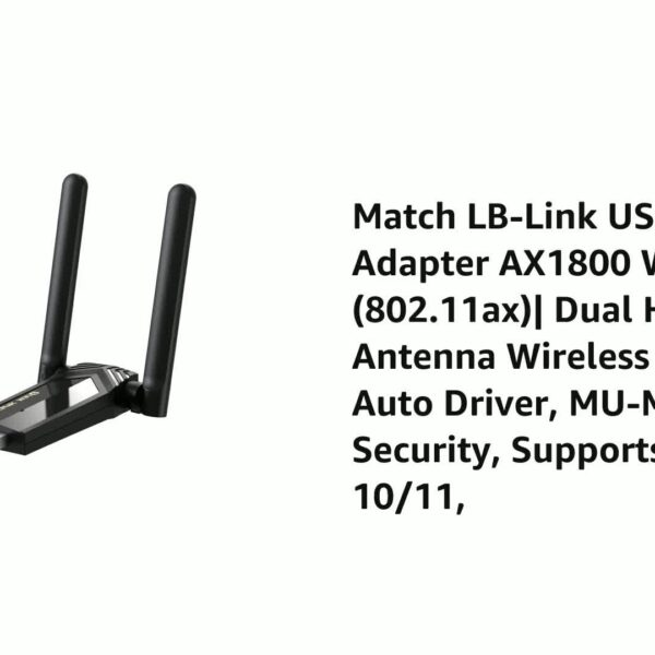 LB-Link WDN1800H AX1800 Wi-Fi 6 USB Adapter Dual-Band USB 3.0 price in bangladesh