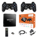 M8 Pro Mini Game TV Box - 64GB 4K HD Console with 2 Gamepads price