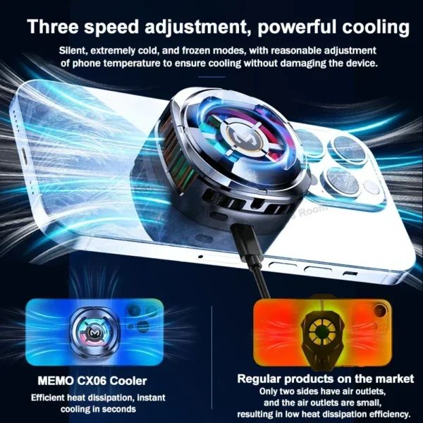 MEMO CX06 Magnetic Phone Cooler 15W Gaming Cooler Fan price
