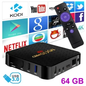 MX10 BOX S 6K TV Box - 4GB RAM 64GB ROM Android Smart Player