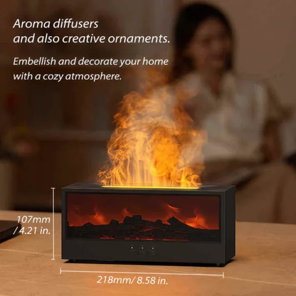 Mibeli HY05 280ml Flame Humidifier  Fireplace Aroma Diffuser price in bangladesh