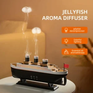 Titanic Jellyfish Aroma Diffuser 299 | Ultrasonic Ship Humidifier & LED Light price