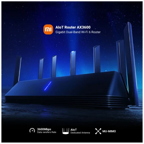 Xiaomi AX3600 R-3600 Wi-Fi 6 Router Qualcomm 6-Core & 512MB RAM price in bangladesh