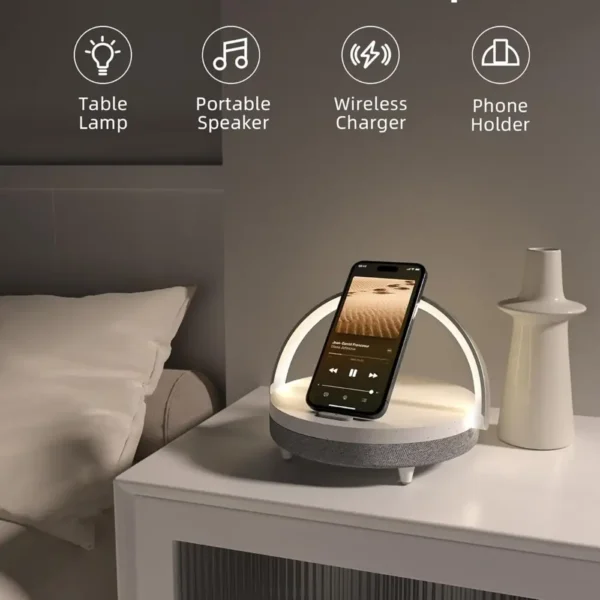 Xiaomi Ezvalo LYYD01 4-in-1 Bedside Lamp with 10W Wireless Charger & Bluetooth Speaker price in bangladesh