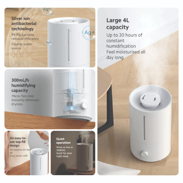 Xiaomi Humidifier 2 Lite 4L MJJSQ06DY - Antibacterial Mist price in bangladesh