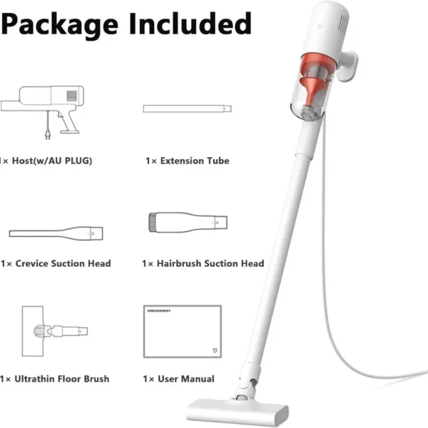 Xiaomi Mijia B210 Wired Vacuum Cleaner - 600W Powerful Suction prfice in bangladesh