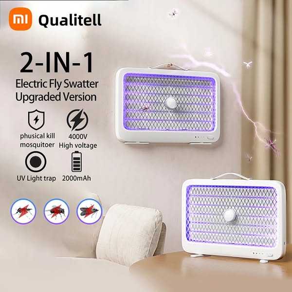 Xiaomi Qualitell K6 Rechargeable Mosquito Killer Lamp - 3500V UV Light price 