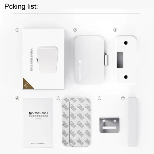 Xiaomi YEELOCK Smart Cabinet Lock Keyless Bluetooth App Unlock
