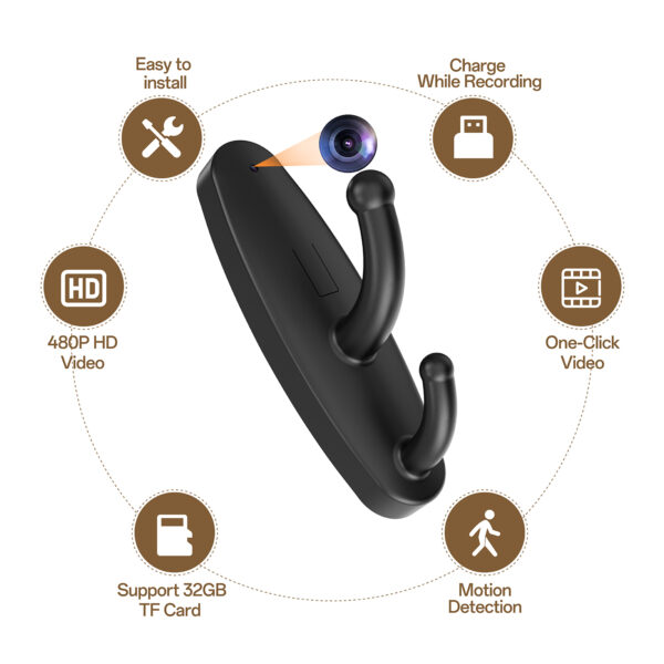Spy Hook Camera UG3 1080P HD Hidden Cam price in bangladesh