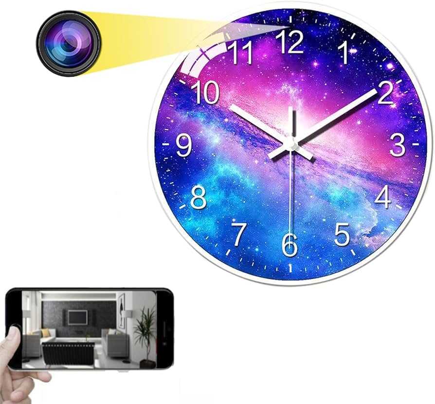 Spy LED Wall Clock IP Camera with IR Night Vision